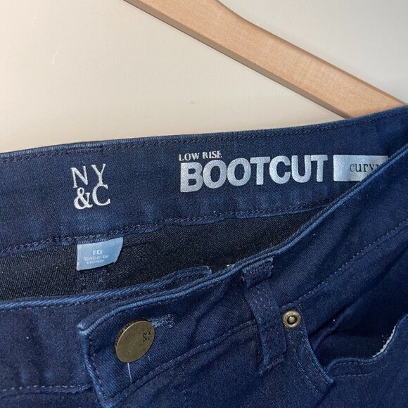 NEW york and company low rise curvy bootcut dark wash jeans - Picture 6 of 6
